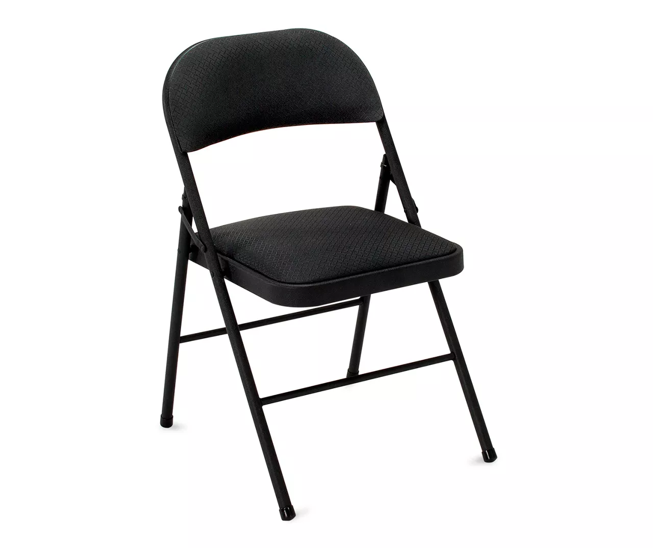 COSCO Black Padded Fabric Folding Chair 1 COSCO Black Padded Fabric Folding Chair