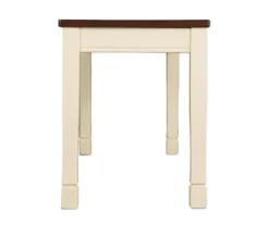 Whitesburg Cottage White & Brown Dining Room Bench -Best Furniture Store 810363197 7
