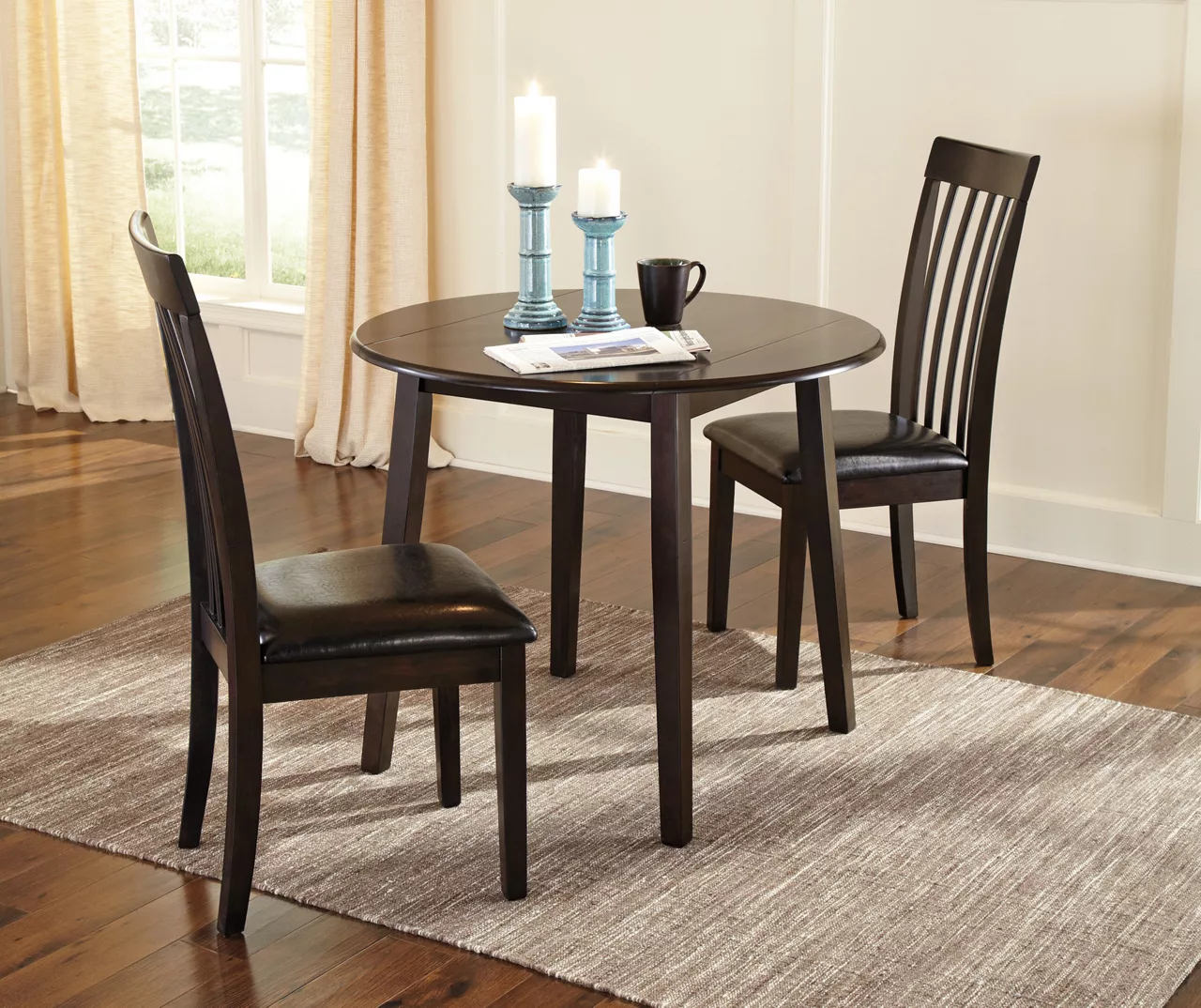 Hammis Dark Brown Round Dining Room Table 2 Hammis Dark Brown Round Dining Room Table - Image 2