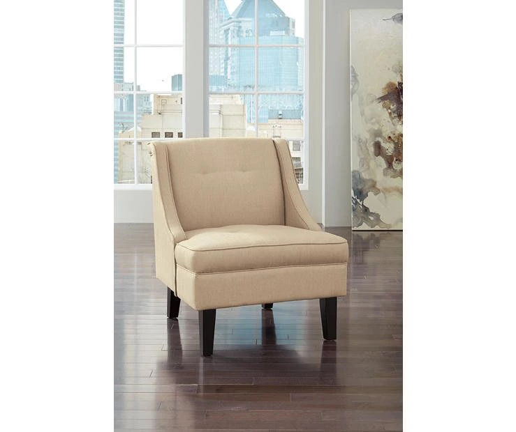 Clarinda Cream Accent Chair 3 Clarinda Cream Accent Chair - Image 3