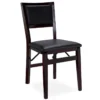 Brown Classic Open Back Folding Chairs, 2-Pack