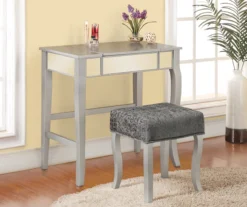 Betty Silver Mirror Vanity Set With Stool 7 Betty Silver Mirror Vanity Set With Stool -Best Furniture Store 810389504 4