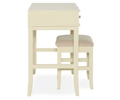 Caroline Cream Mirror Vanity Set With Stool -Best Furniture Store 810389506 4