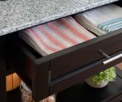 Ree Black Granite Top Kitchen Cart With Storage -Best Furniture Store 810389519 A8 8