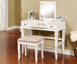 Martha Mirror Vanity Set With Stool -Best Furniture Store 810389524 1