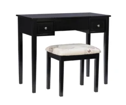 Black Butterfly Mirror Vanity Set With Stool -Best Furniture Store 810389539 A0 4