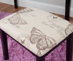 Black Butterfly Mirror Vanity Set With Stool -Best Furniture Store 810389539 B8 2