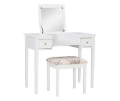 Butterfly Mirror Vanity Set With Stool -Best Furniture Store 810389543 A0 3