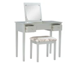 Butterfly Mirror Vanity Set With Stool -Best Furniture Store 810389544 A0 3