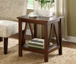 Rockford Antique Tobacco End Table -Best Furniture Store 810389562 4