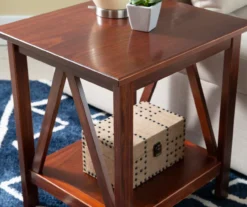 Rockford Antique Tobacco End Table -Best Furniture Store 810389562 B8