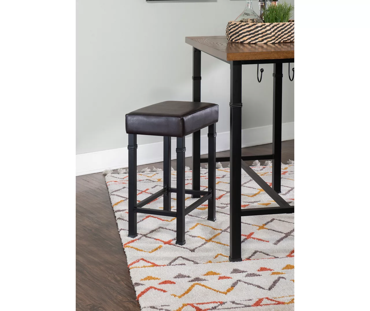 Luke Industrial 3-Piece Pub Table Set With Hooks 10 Luke Industrial 3-Piece Pub Table Set With Hooks - Image 10
