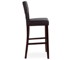 30" Brown Open Back Barstool -Best Furniture Store 810389581 2
