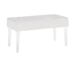 Marie Platinum Padded Glam Acrylic Bench 13 Marie Platinum Padded Glam Acrylic Bench -Best Furniture Store 810389624 A0 1