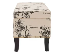 Claudia Botanical Storage Ottoman -Best Furniture Store 810389625 A0 3