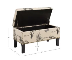 Claudia Botanical Storage Ottoman -Best Furniture Store 810389625 A8