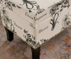 Claudia Botanical Storage Ottoman -Best Furniture Store 810389625 B8