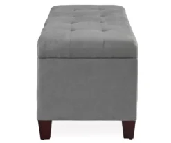 Erin Gray Padded Shoe Storage Ottoman 8 Erin Gray Padded Shoe Storage Ottoman -Best Furniture Store 810389631 3