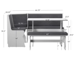 Maggie Breakfast Dining Nook -Best Furniture Store 810389663 D8 11