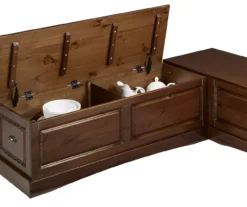 Cannon Walnut Backless Breakfast Nook -Best Furniture Store 810389665 A8 1