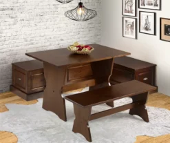 Cannon Walnut Backless Breakfast Nook -Best Furniture Store 810389665 B0 1