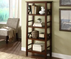 Rockford Antique Tobacco 4-Shelf Bookcase 5 Rockford Antique Tobacco 4-Shelf Bookcase -Best Furniture Store 810389675 3