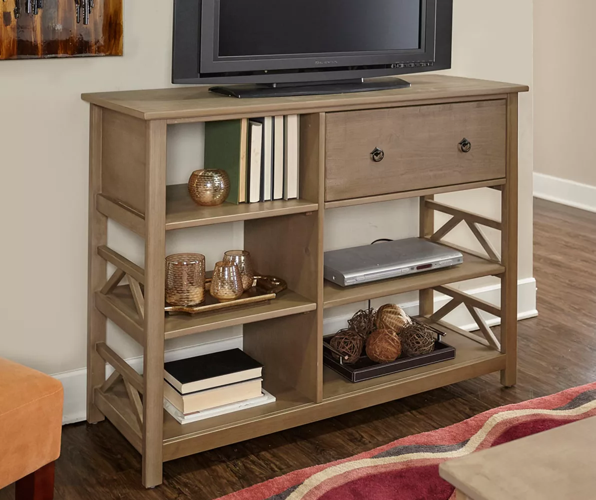 Rockford Rustic Gray 5-Shelf TV & Media Center 2 Rockford Rustic Gray 5-Shelf TV & Media Center - Image 2