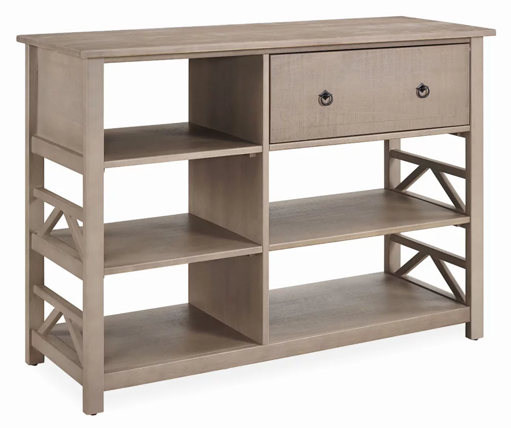Rockford Rustic Gray 5-Shelf TV & Media Center 1 Rockford Rustic Gray 5-Shelf TV & Media Center