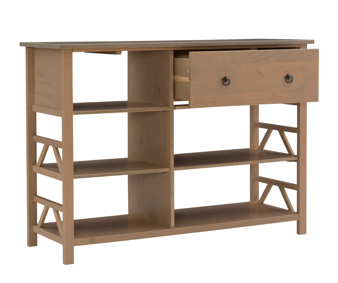 Rockford Rustic Gray 5-Shelf TV & Media Center 7 Rockford Rustic Gray 5-Shelf TV & Media Center - Image 7