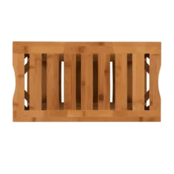 18" Pierce Bamboo Bathroom Stool -Best Furniture Store 810389685 5