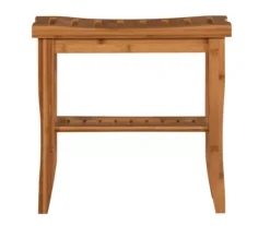 18" Pierce Bamboo Bathroom Stool -Best Furniture Store 810389685 A0 2