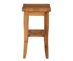 18" Pierce Bamboo Bathroom Stool -Best Furniture Store 810389685 A1