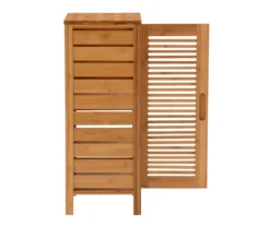 Pierce Bamboo Single Door Floor Cabinet 15 Pierce Bamboo Single Door Floor Cabinet -Best Furniture Store 810389686 A2 1