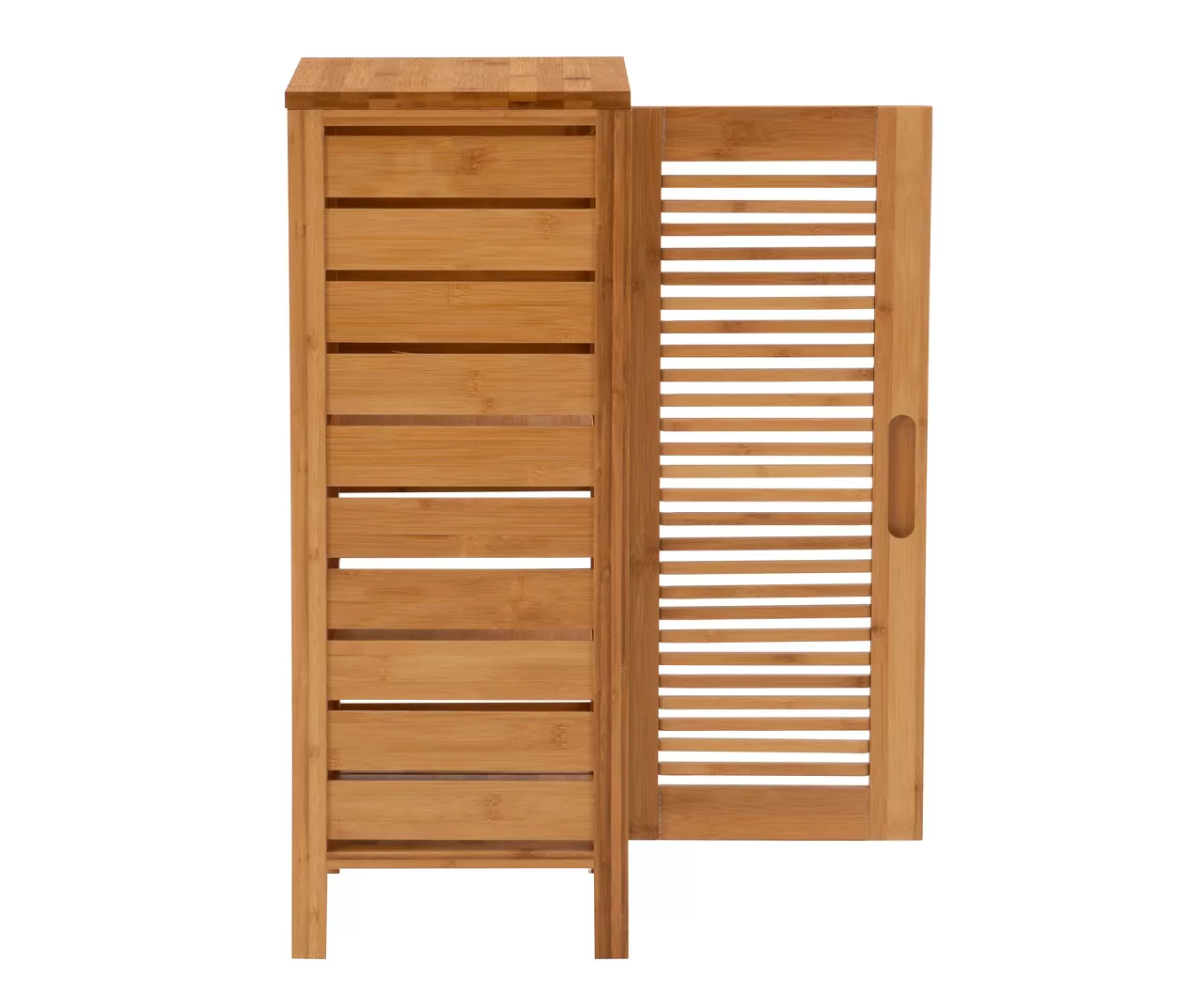 Pierce Bamboo Single Door Floor Cabinet 4 Pierce Bamboo Single Door Floor Cabinet - Image 4