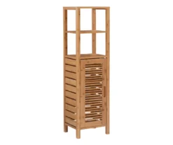 Pierce Bamboo 5-Shelf Mid Cabinet 16 Pierce Bamboo 5-Shelf Mid Cabinet -Best Furniture Store 810389690 A0 1