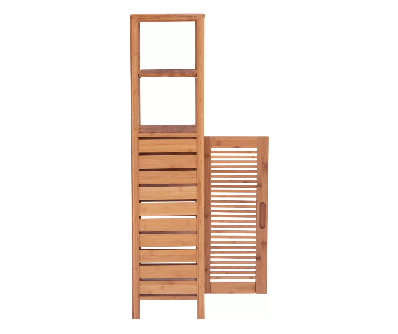 Pierce Bamboo 5-Shelf Mid Cabinet 9 Pierce Bamboo 5-Shelf Mid Cabinet - Image 9