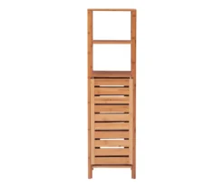 Pierce Bamboo 5-Shelf Mid Cabinet 19 Pierce Bamboo 5-Shelf Mid Cabinet -Best Furniture Store 810389690 A2 2