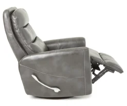 Real Living Bolero Faux Leather Swivel Glider Recliner -Best Furniture Store 810394206 2