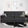 Ameriwood Avianna Faux Leather Coil Futon