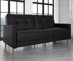 Ameriwood Avianna Faux Leather Coil Futon -Best Furniture Store 810405140 2