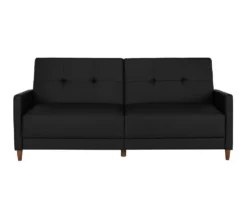 Ameriwood Avianna Faux Leather Coil Futon -Best Furniture Store 810405140 3 1