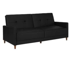 Ameriwood Avianna Faux Leather Coil Futon -Best Furniture Store 810405140 4 1