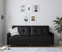 Ameriwood Avianna Faux Leather Coil Futon -Best Furniture Store 810405140 5 1