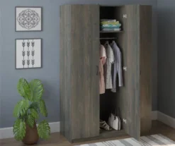 Rodeo Weathered Oak 3-Door Wardrobe -Best Furniture Store 810409561 21
