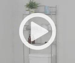 Polished Pewter Over-the-Toilet Space Saver 9 Polished Pewter Over-the-Toilet Space Saver -Best Furniture Store 810418048 V0