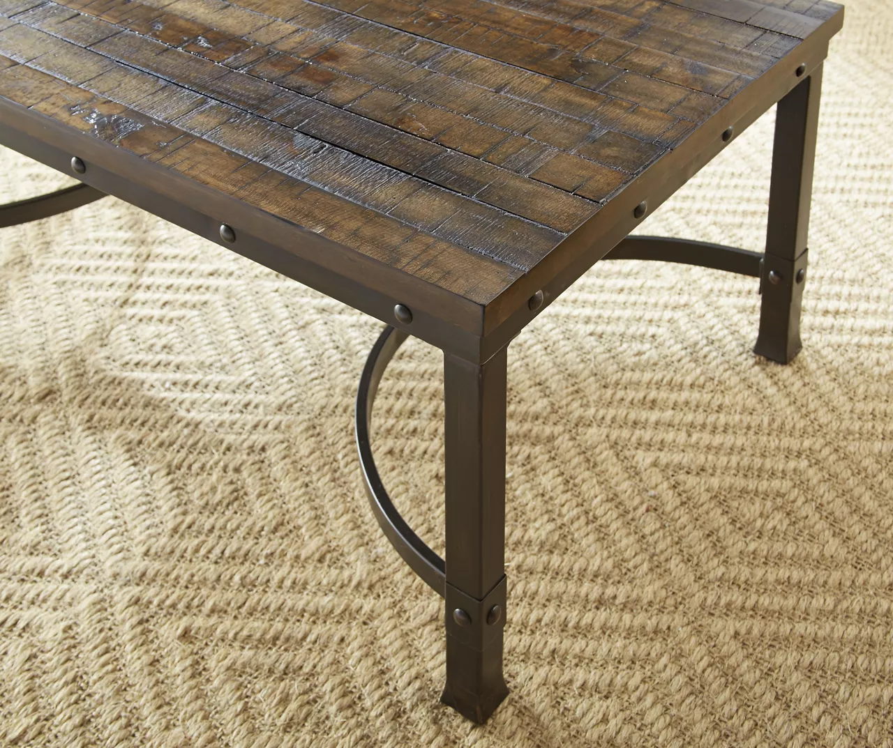 Ambrose Rustic Charcoal Coffee Table 2 Ambrose Rustic Charcoal Coffee Table - Image 2
