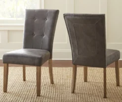 Debby Gray Upholstered Dining Chairs, 2-Pack