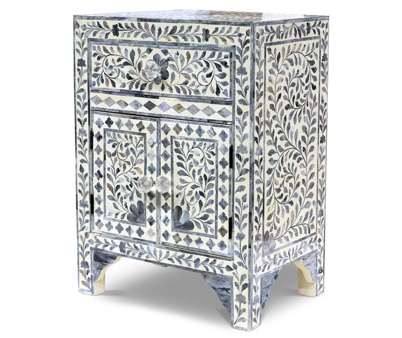 Fowler Lilac Gray Tile Accent Cabinet 1 Fowler Lilac Gray Tile Accent Cabinet