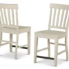 Cayla White Counter Chairs, 2-Pack