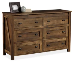 Century Lane Rustic Brown 6-Drawer Dresser -Best Furniture Store 810434140 2
